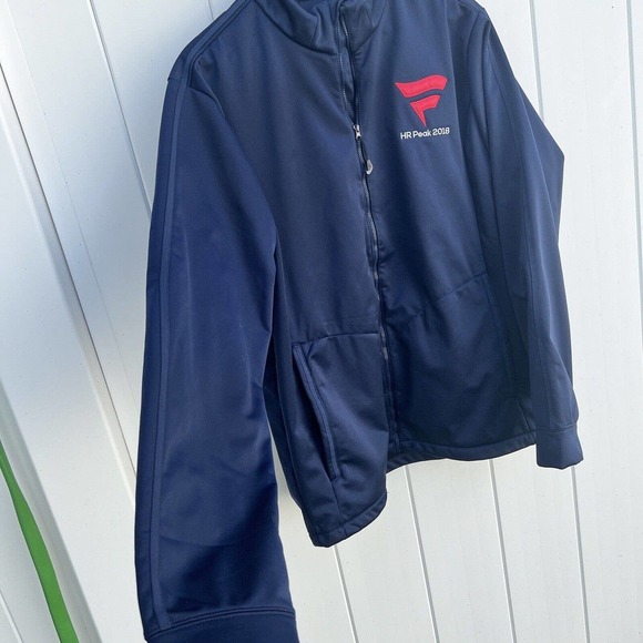 Fanatics Mens HR Peak Human Resources 2018 Jacket Antigua Navy Full Zip Up Large - Picture 4 of 7